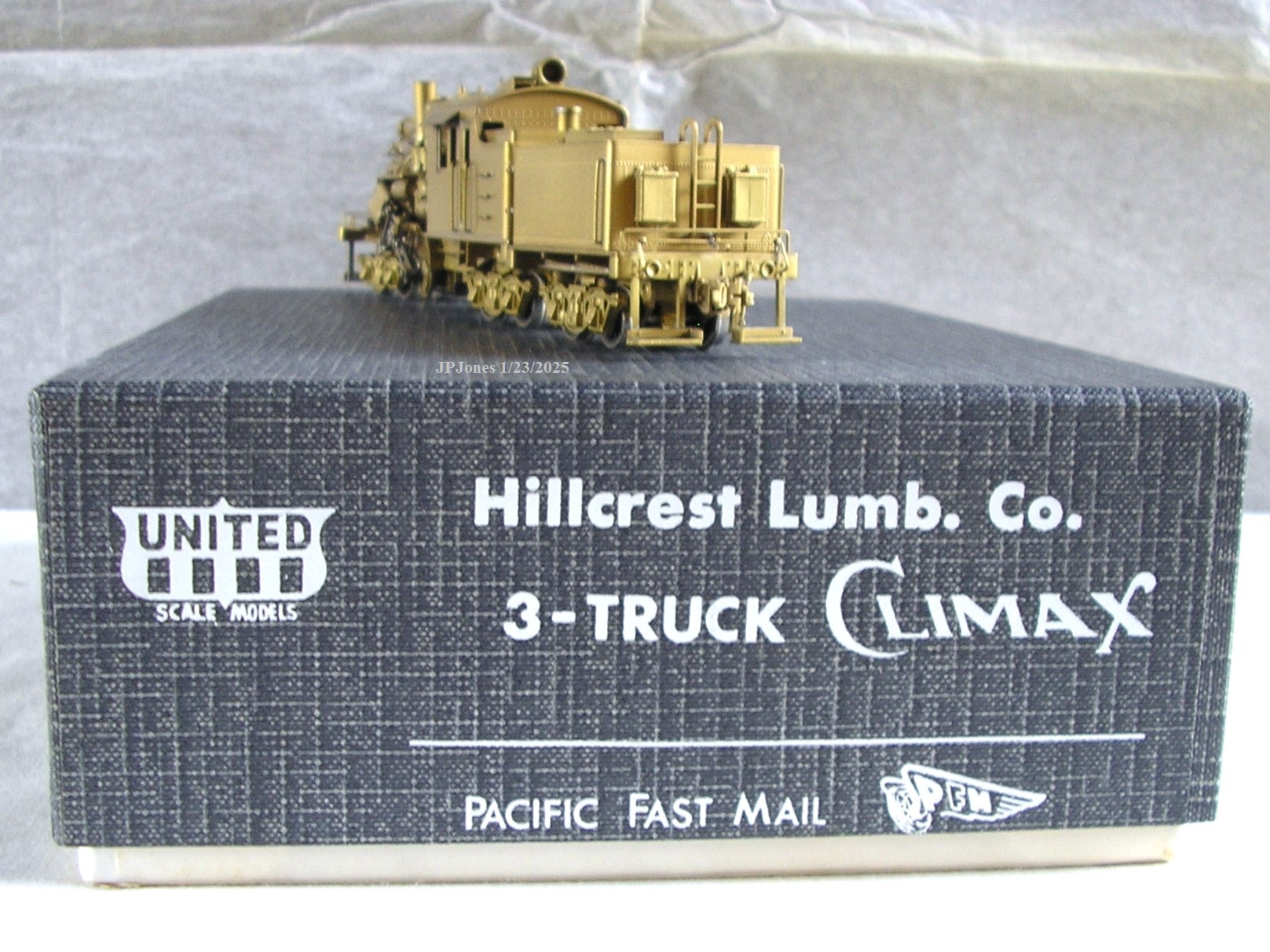 Hillcrest Lumber 3 truck Climax | United Models locomotives - TrainBid
