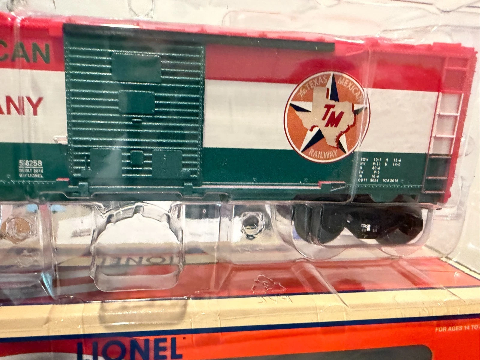 Lionel 6-58258 TCA 2013 Texas and Mexican Railwway Boxcar NIB — photo 2