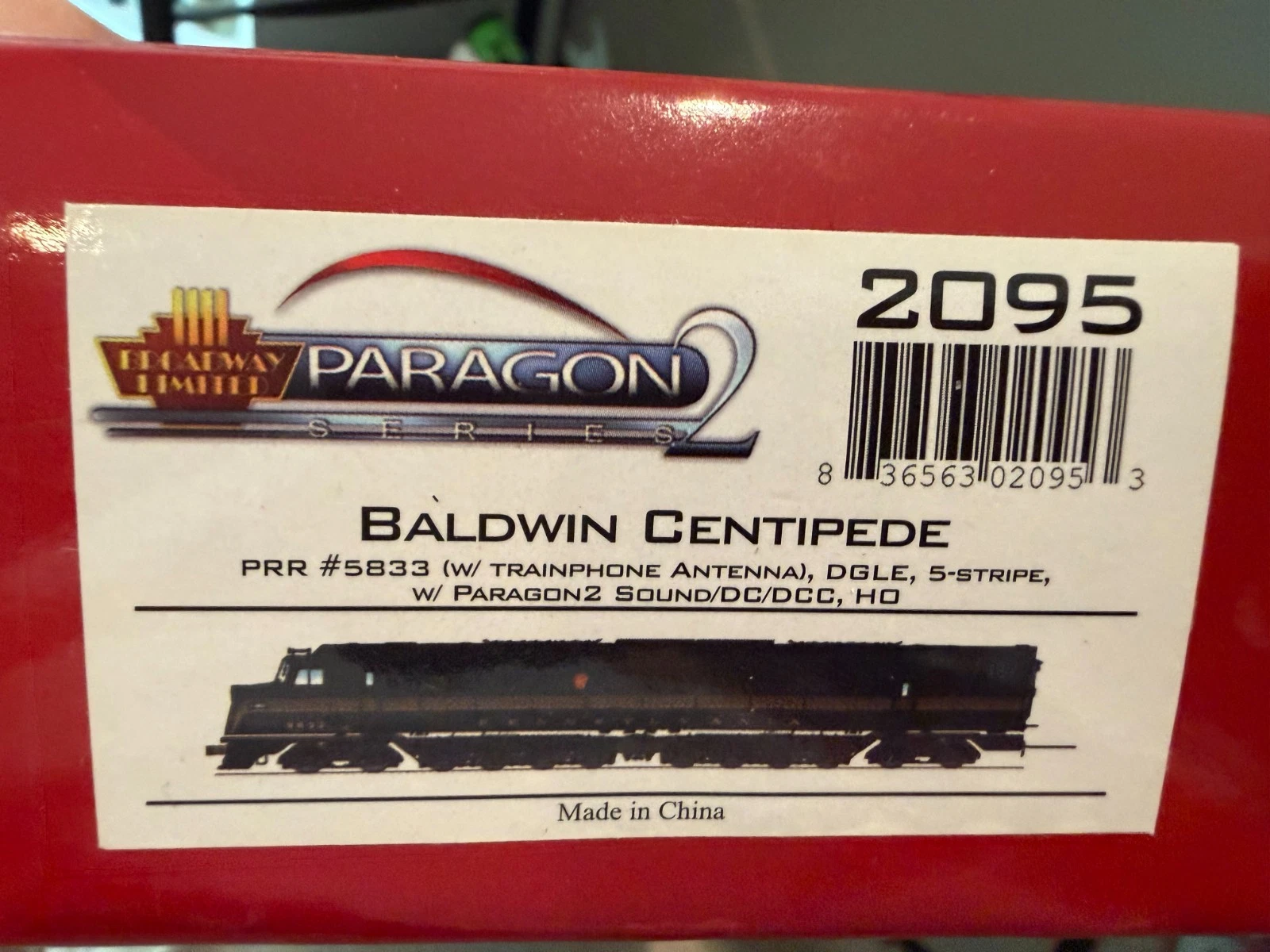 Broadway Limited Pennsylvania Railroad "Centipede" #5833 w/ Paragon 2 DCC NIB — photo 3