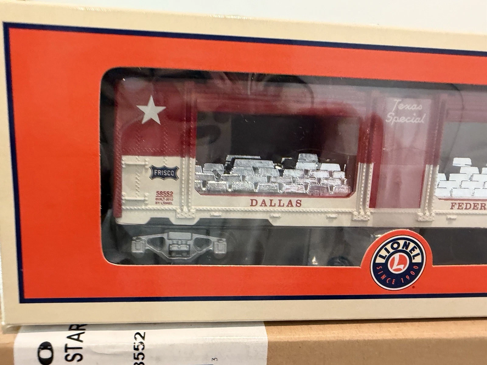 Lionel 6-58552 Texas Special LCCA Silver Bulllion Car NIB — photo 3