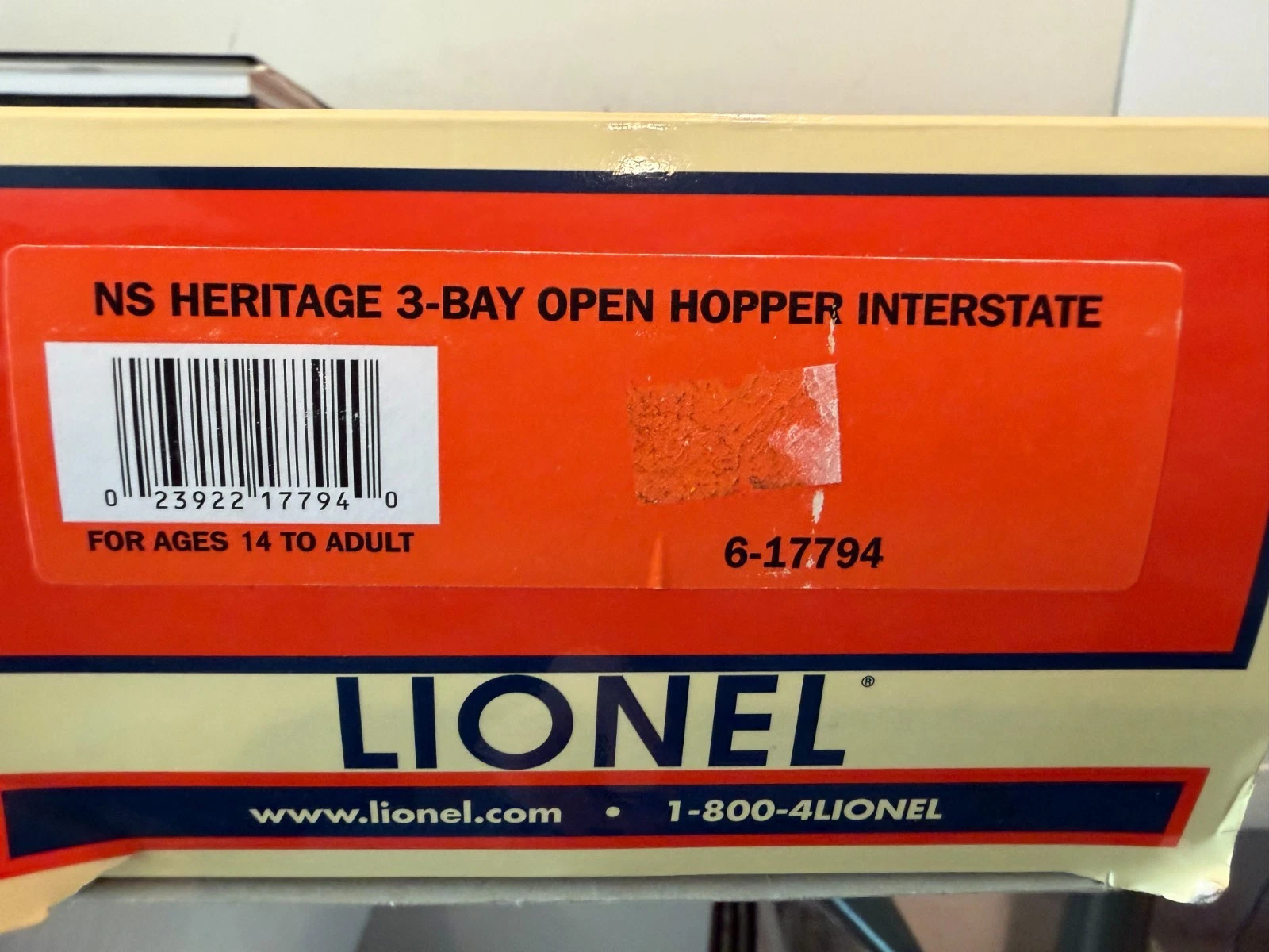 Lionel 6-17794 Interstate Diecast Hopper Car LN/Box — photo 3