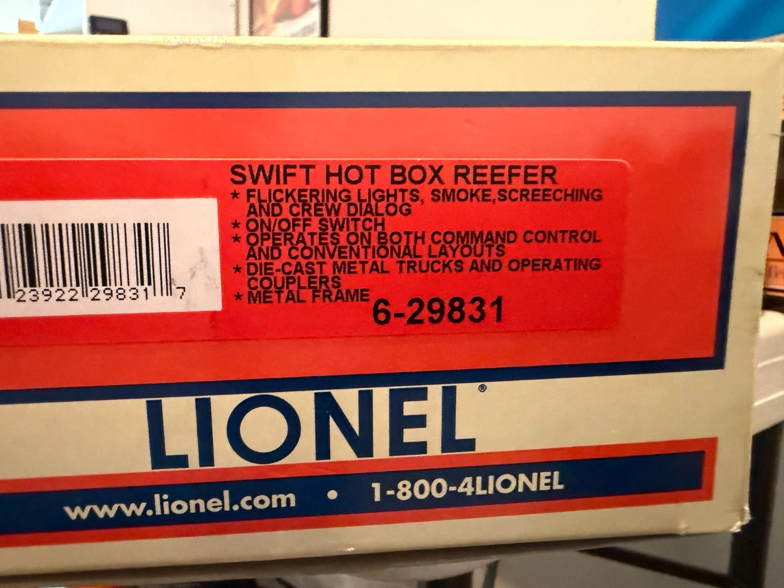 Lionel 6-29831 Swift "Hotbox" Reefer Car NIB — photo 2