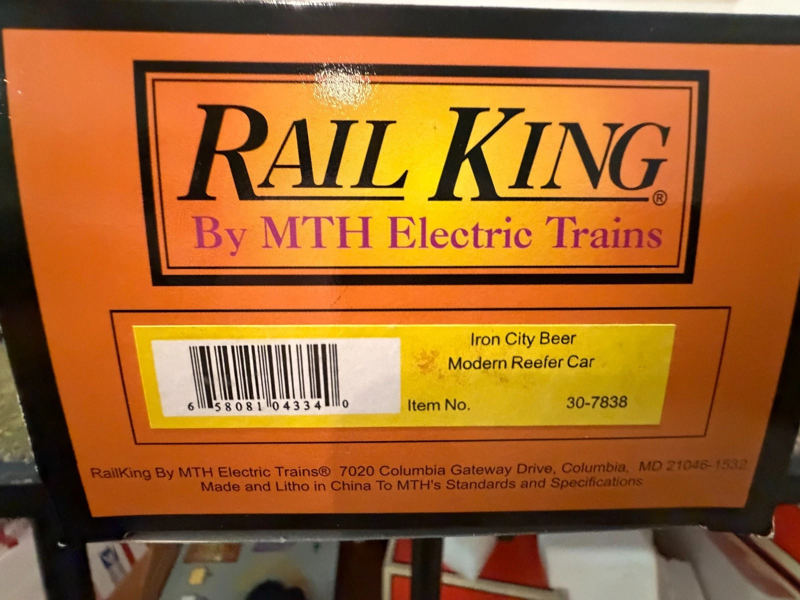 MTH 30-7838 Iron City Beer Reefer LN/Box — photo 3