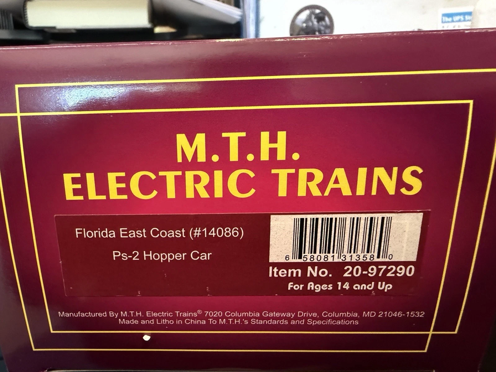MTH 20-97290 Florida East Coast Ps-2 Hopper Car #14088 NIB — photo 2