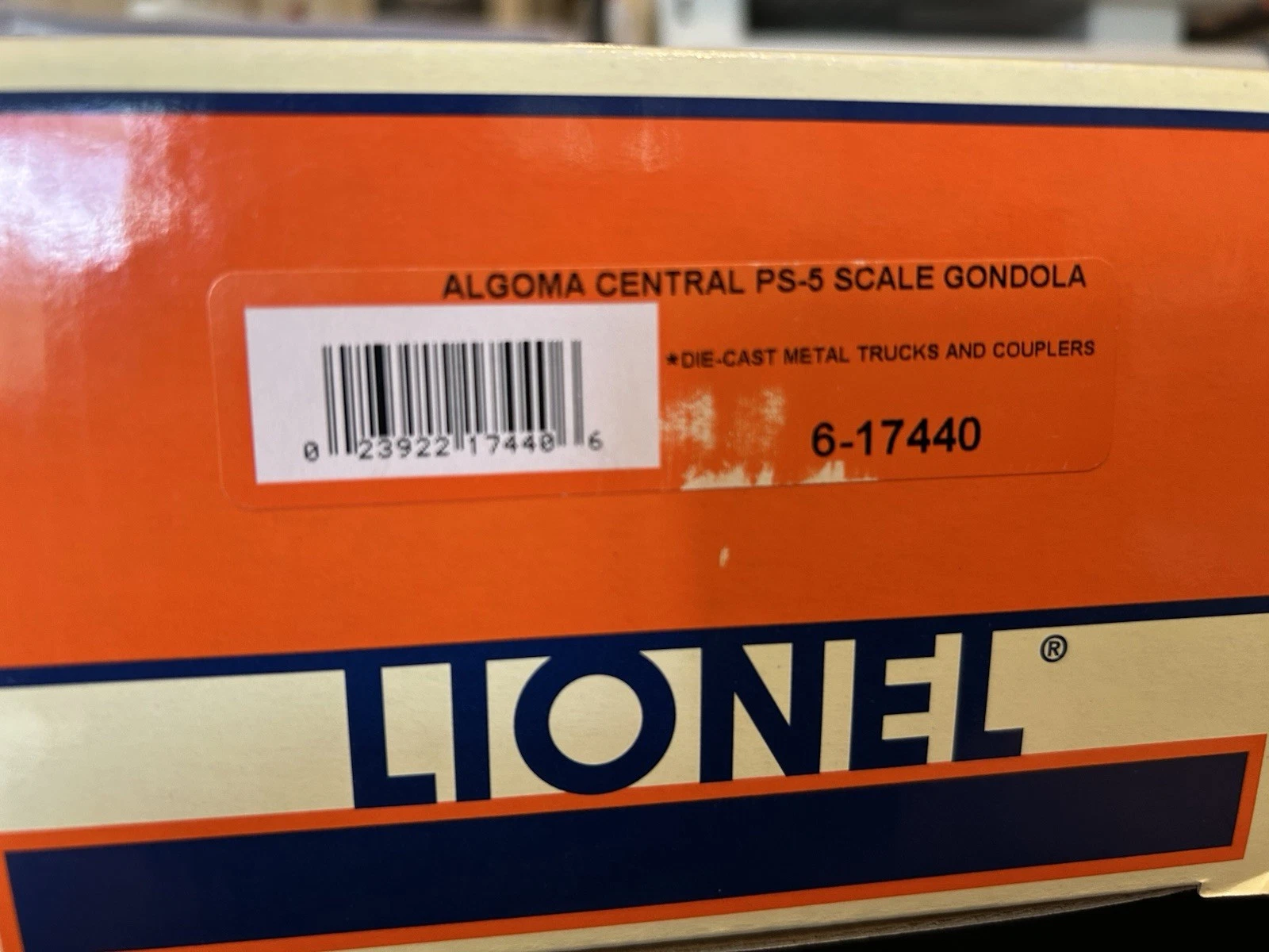 LIONEL 6-17440 ALGOMA CENTRAL PS-5 SCALE SIZE GONDOLA NIB — photo 2