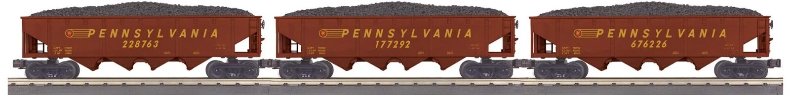 MTH Railking 30-70136 Pennsylvania Hopper Car 3 Pack NIB