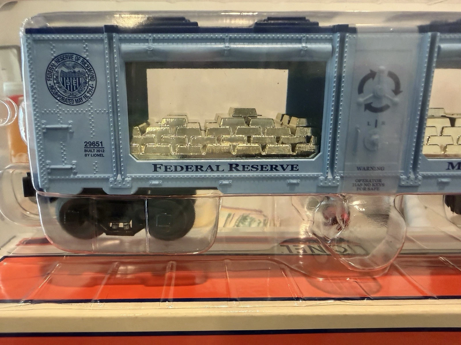 Lionel 6-29651 Richmond Federal Reserve Bullion Car NIB — photo 3