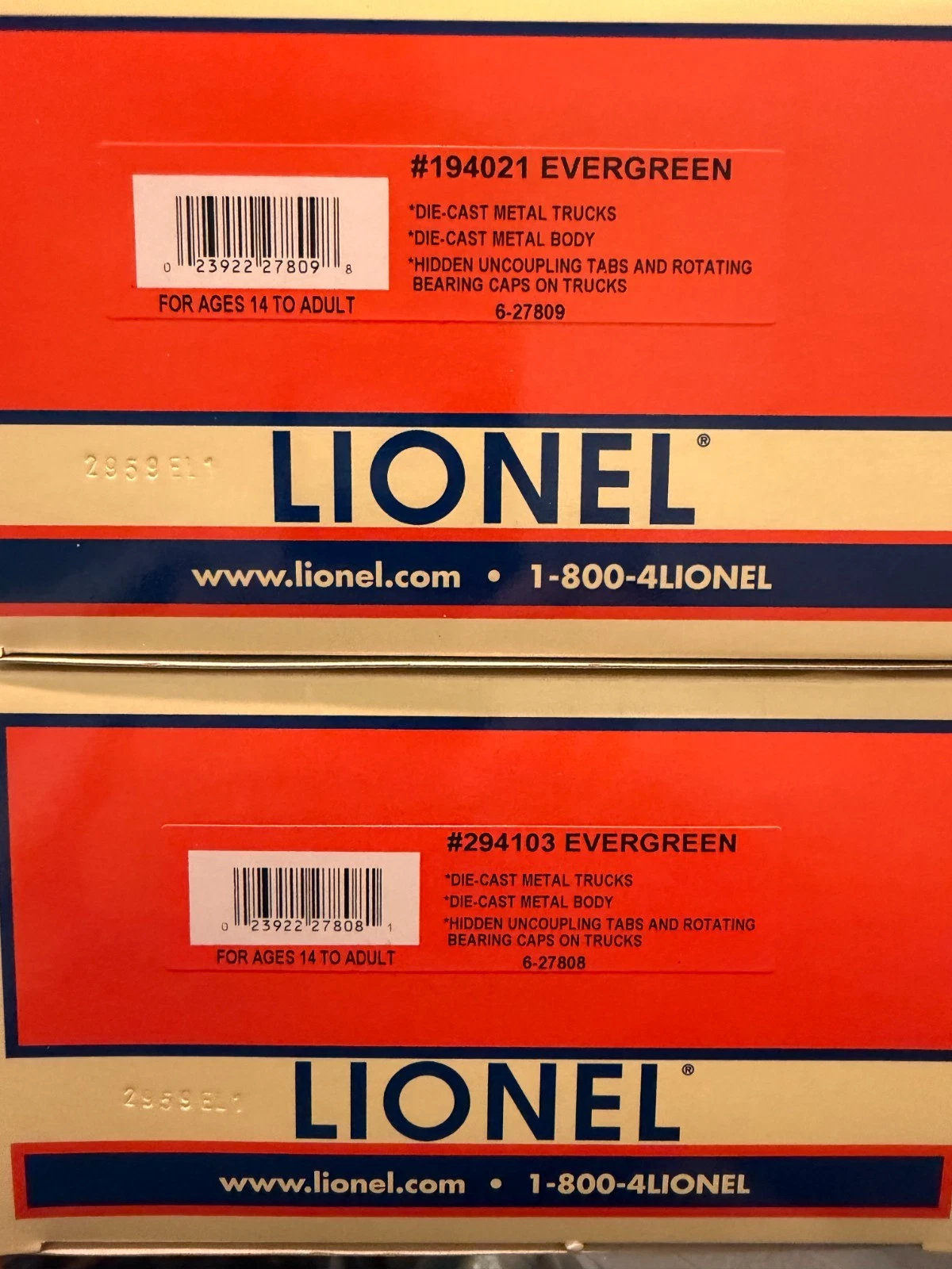 Lionel 6-27707 Union Pacific Husky Stack 2 Pack NIB — photo 2