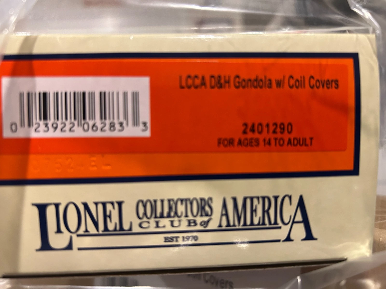 LIONEL 2401290 D&H Gondola LCCA 2025 Convention Registration Car NIB — photo 2
