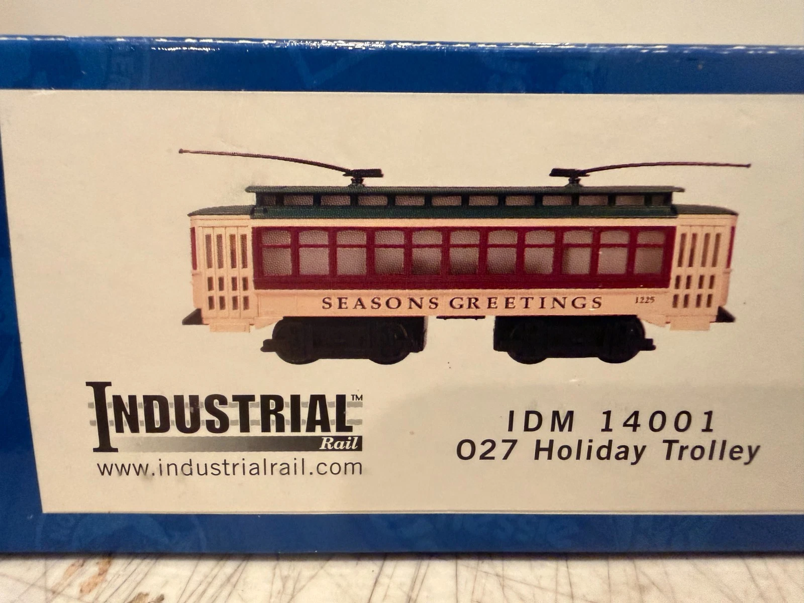 Industrial Rail "Season's Greetings" Christmas Trolley Car NIB — photo 2