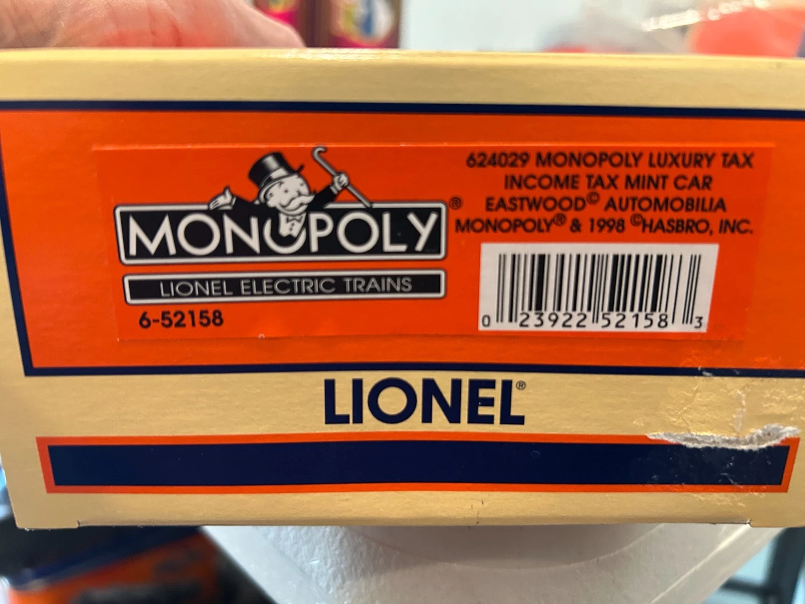 Lionel 6-52158 Monopoly Mint Car NIB — photo 4