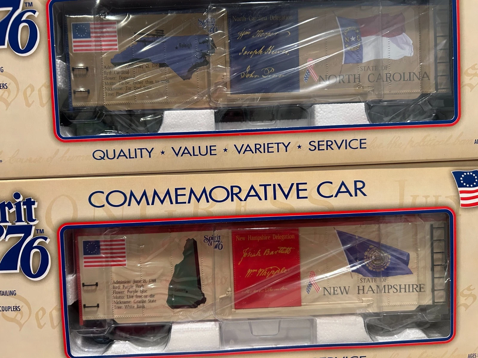 K Line K761-7604A Spirit of 76 3 Car Set #2 NIB — photo 4
