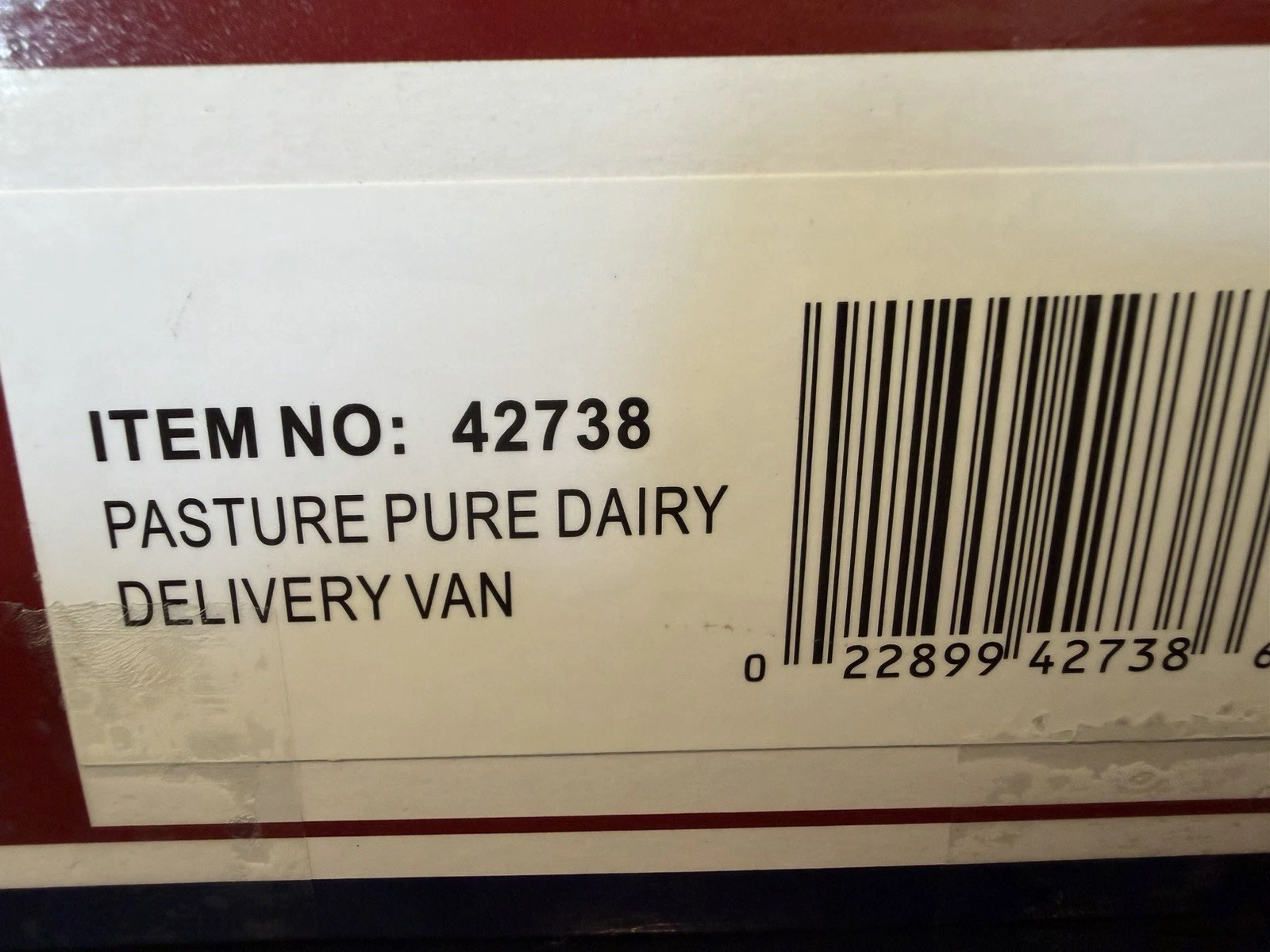 Williams #42738 E-Z Street Pasture Pure Dairy Delivery Van NIB — photo 2