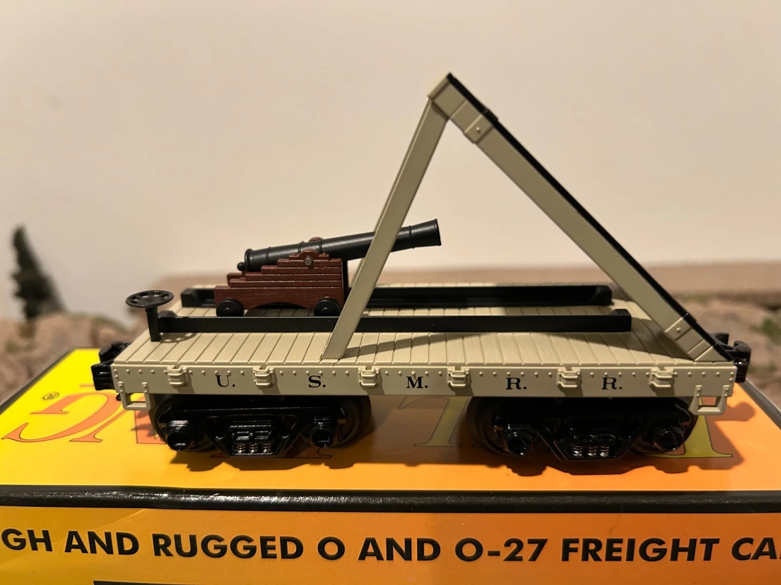 MTH 30-76045 19th Century Union Army Flatcar w/ Cannon LN/Box — photo 3
