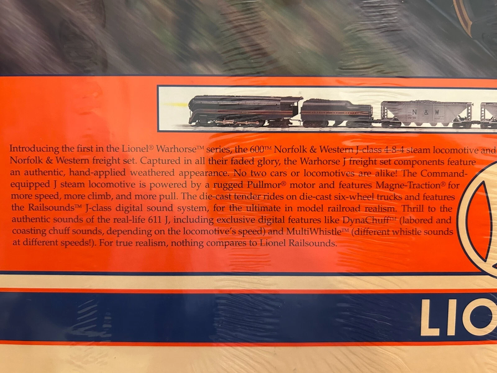 LIONEL 6-11909 Norfolk and Western Class J War Horse set MIB — photo 2