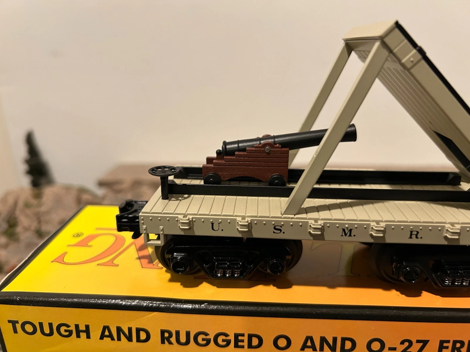 MTH 30-76045 19th Century Union Army Flatcar w/ Cannon LN/Box — photo 2