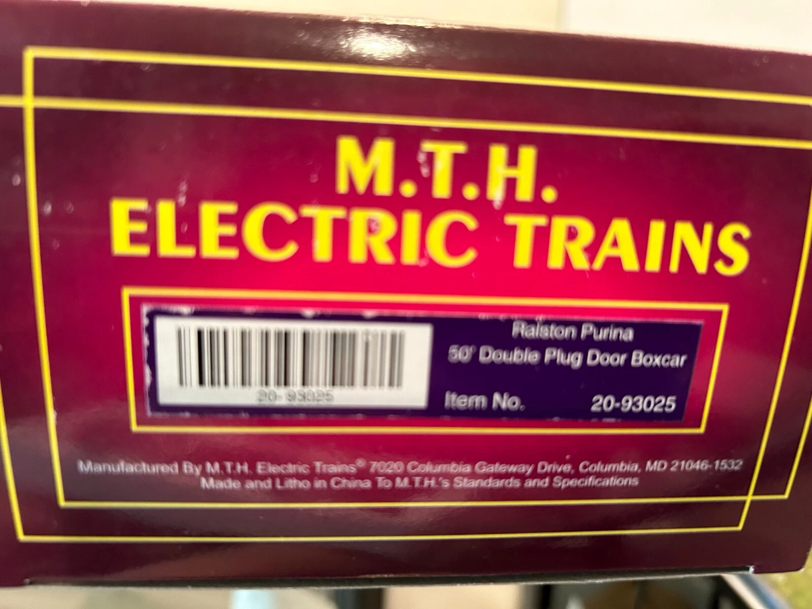 MTH 20-93025 Ralston Purina 50’ Double Plug Door Boxcar NIB — photo 4