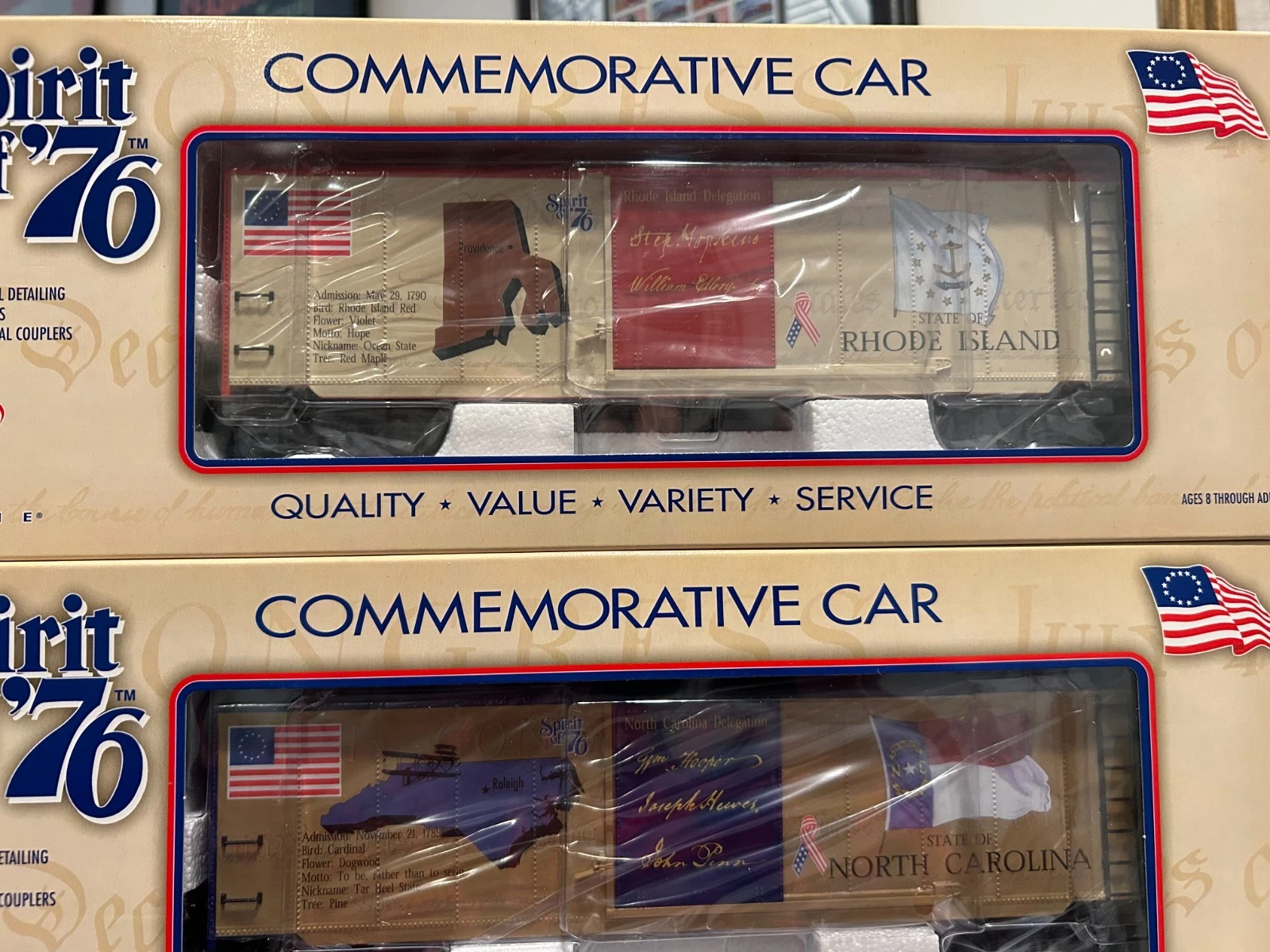 K Line K761-7604A Spirit of 76 3 Car Set #2 NIB — photo 2