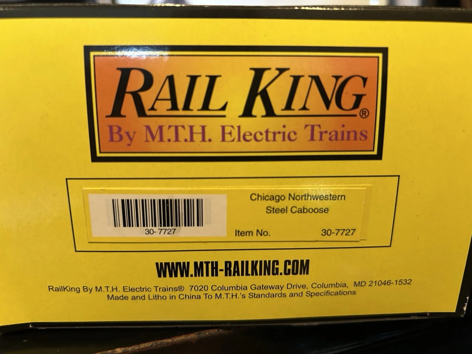MTH 30-7727 CHICAGO NORTHWESTERN RAILROAD STEEL CABOOSE NIB — photo 3