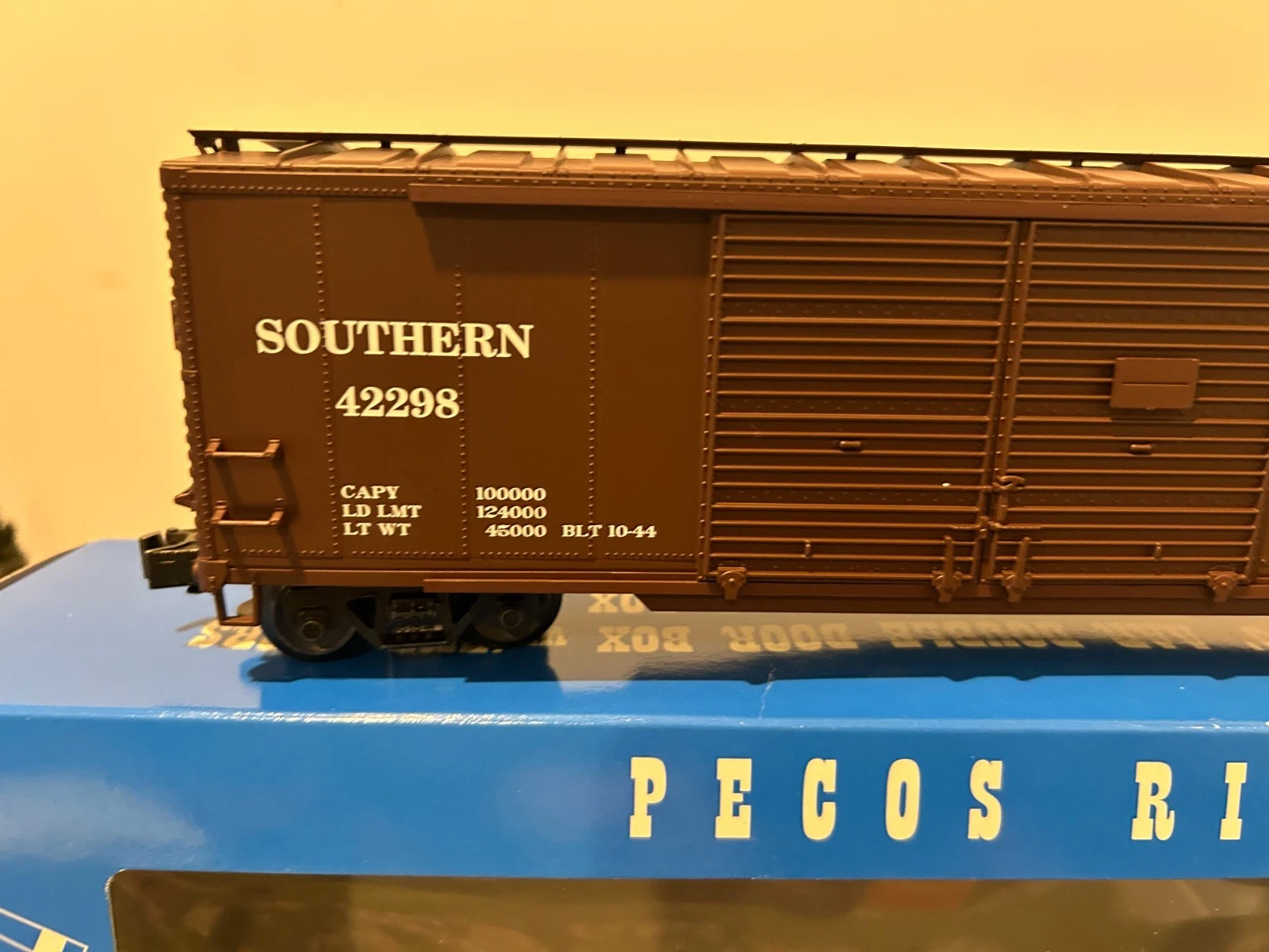 Pecos River HR-0105-1 Southern 3 rail boxcar LN/Box — photo 2