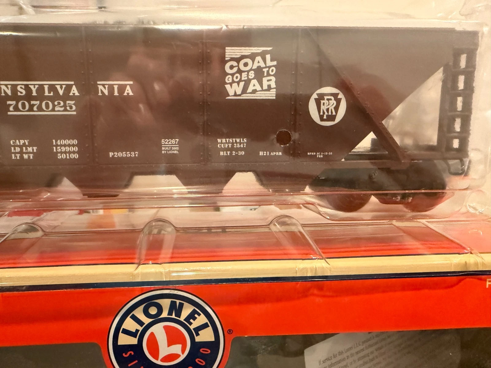 Lionel 6-52267 LCCA 2002 Pennsylvania Coal Hopper NIB — photo 2