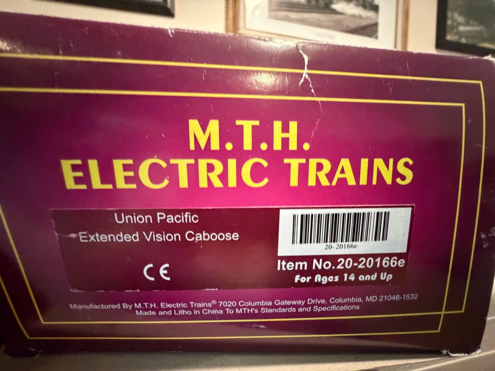 MTH 20-20166e Union Pacific Extended Vision Caboose NIB — photo 3