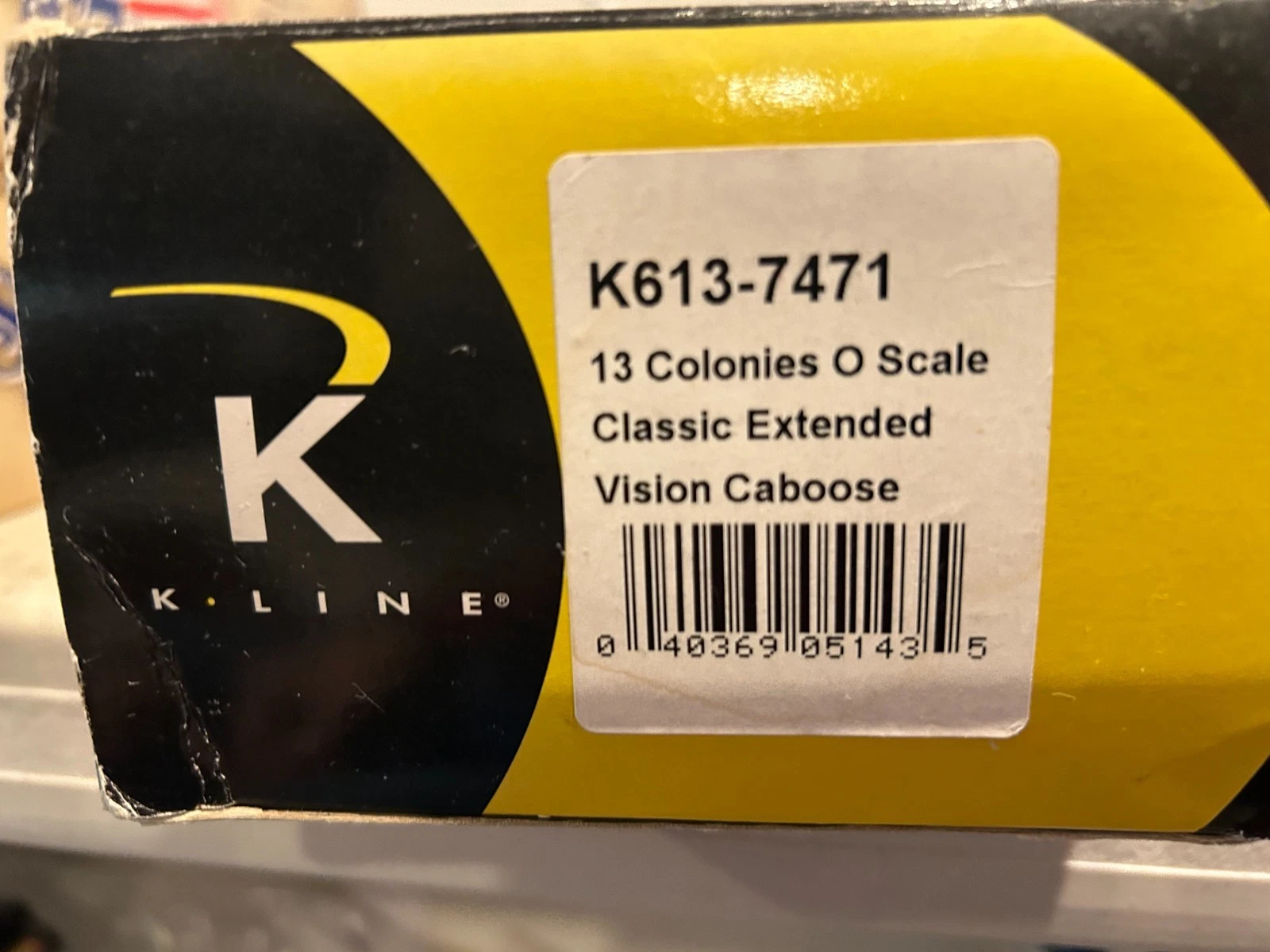 K Line K613-7471 13 Colonies Extended Vision Caboose NIB — photo 2