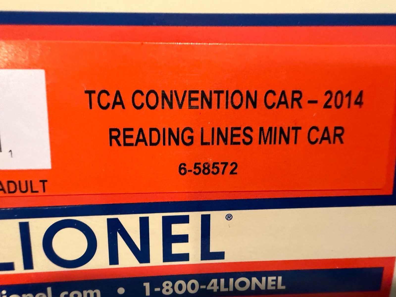 Lionel 6-58572 TCA 2014 Reading Bullion/Mint Car NIB — photo 3