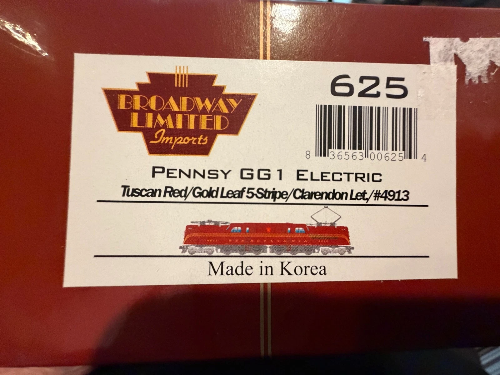 HO Broadway Limited #4913 Pennsy GG1 Electric (Tuscan) NIB — photo 2