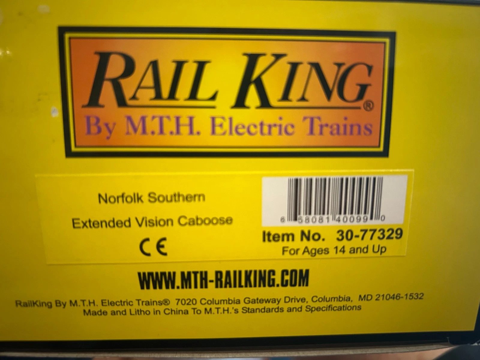 MTH 30-77329 Norfolk Southern Extended Vision Caboose #555042 NIB — photo 3