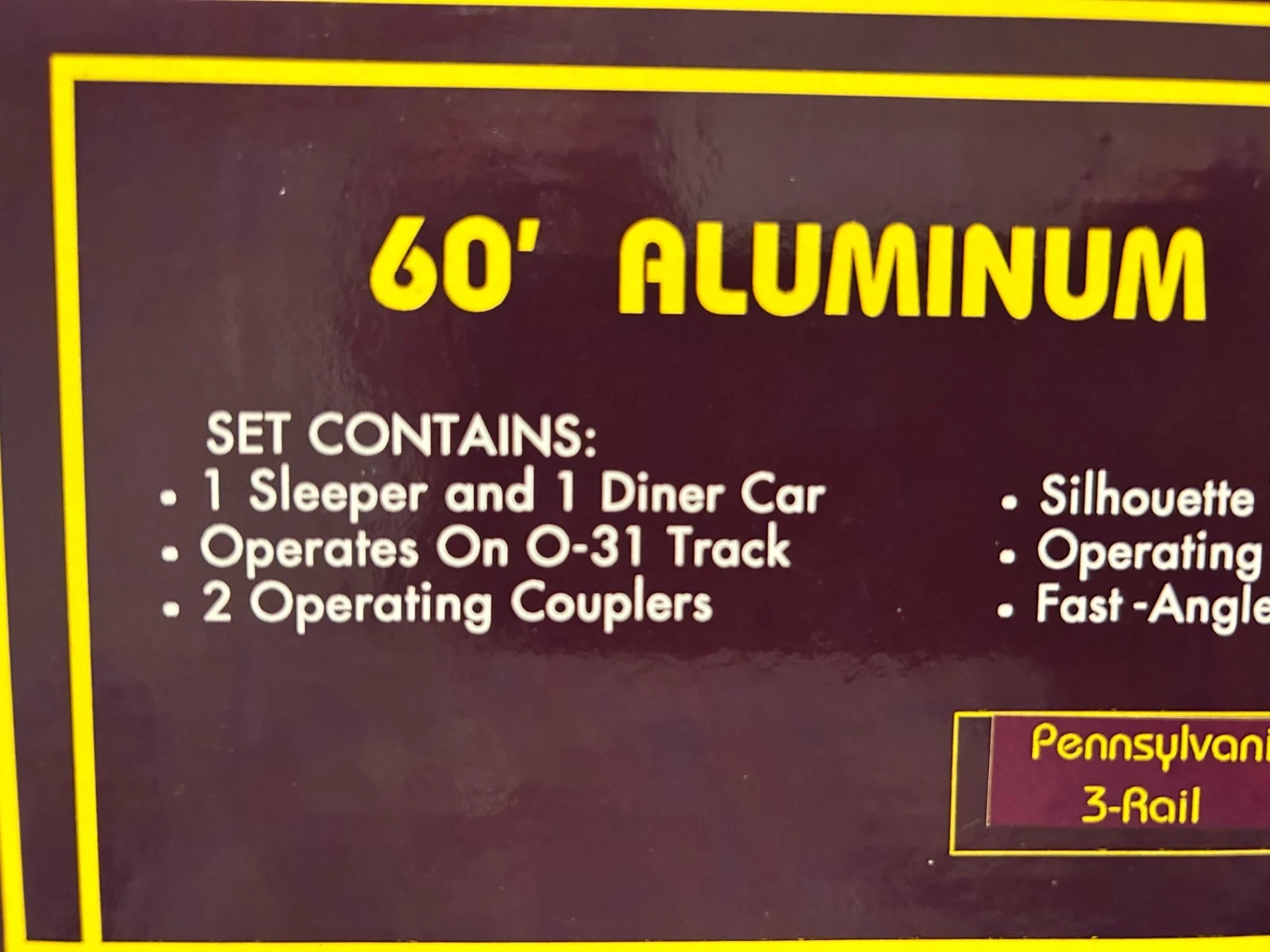 MTH MT-6117 Pennsylvania Tuscan Painted 60' Aluminum Sleeper/Diner Set NIB — photo 3