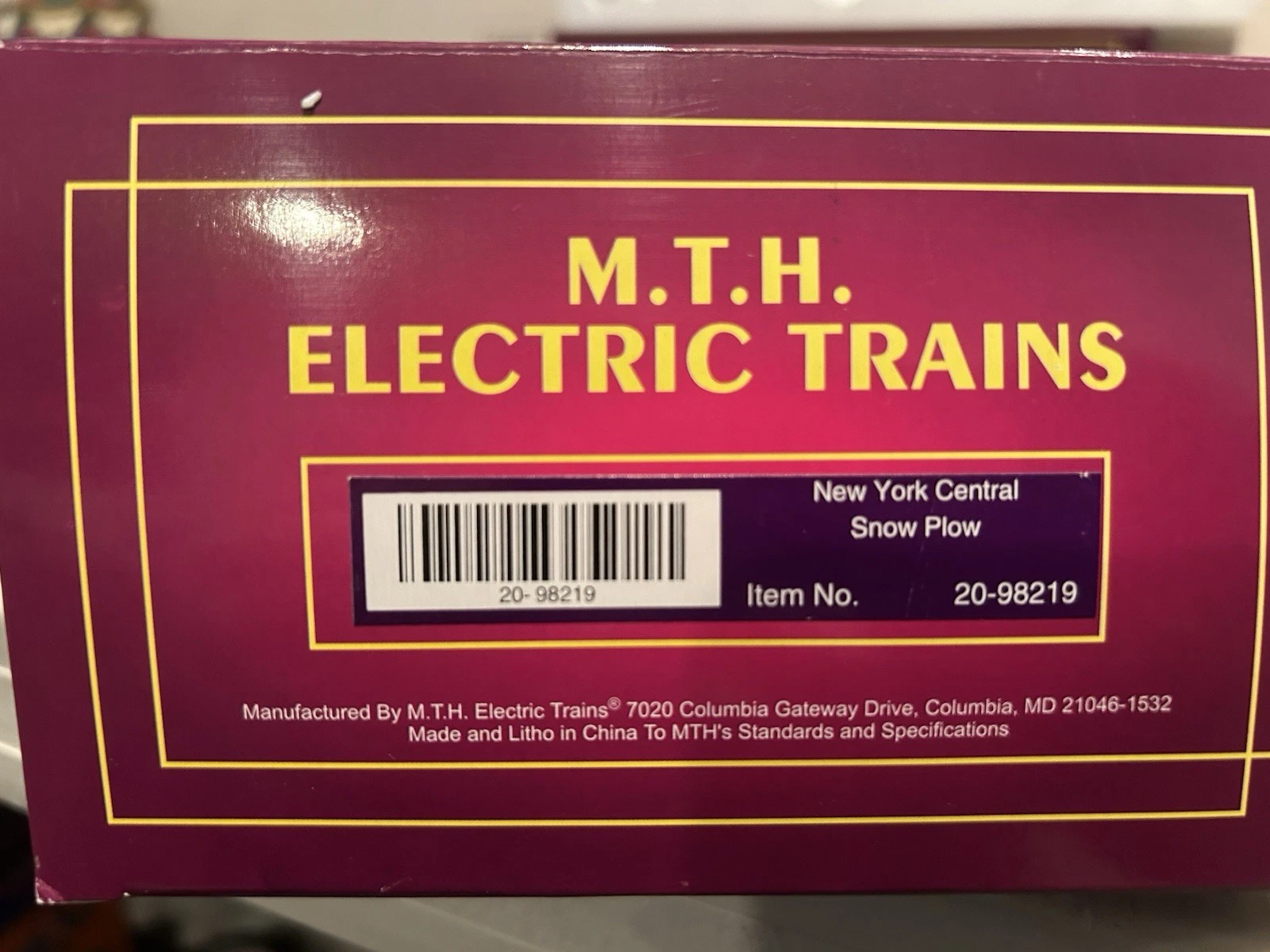 MTH 20-98219 New York Central Snow Plow NIB — photo 4