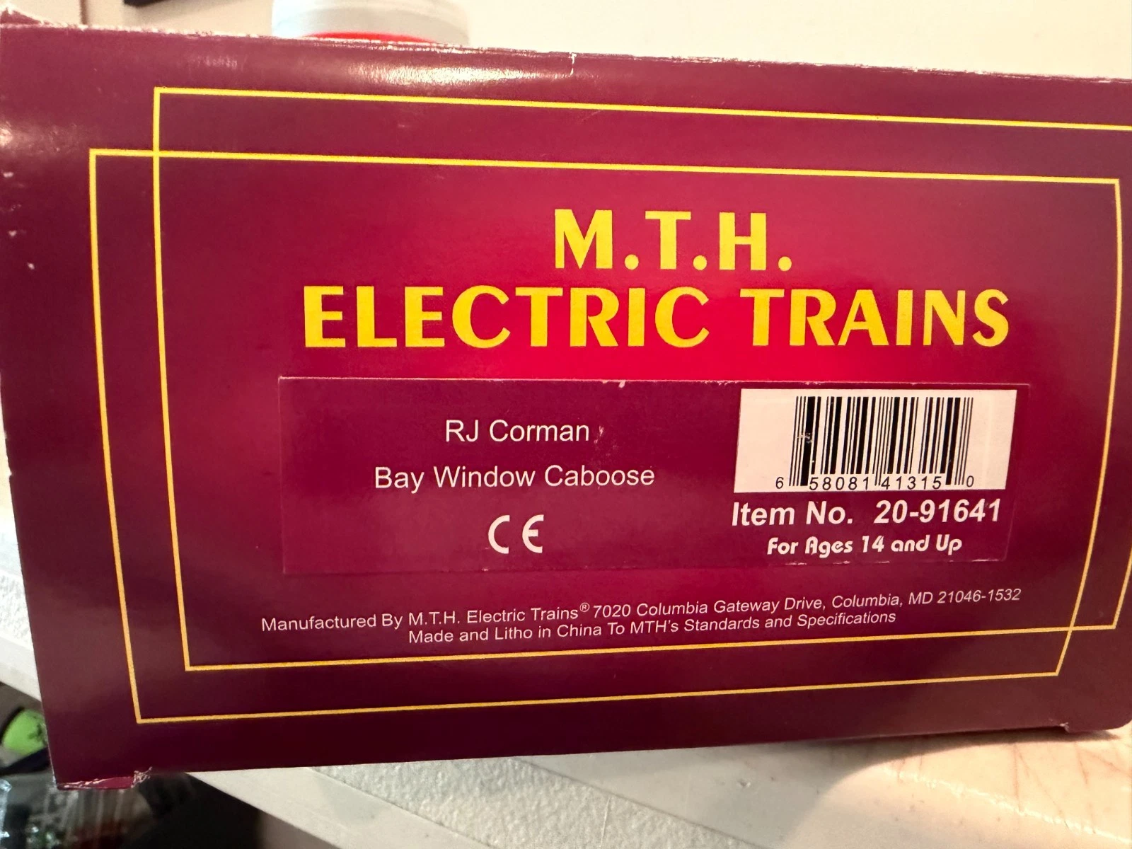MTH 20-91641 RJ Corman Bay Window Caboose NIB — photo 4