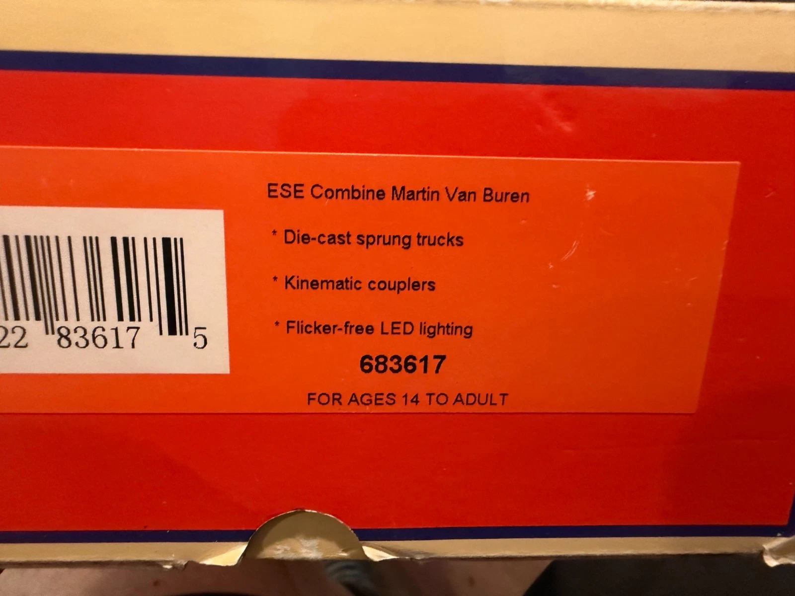 Lionel 6-83617 NYC Empire State Express Martin Van Buren Combine LN/Box — photo 4
