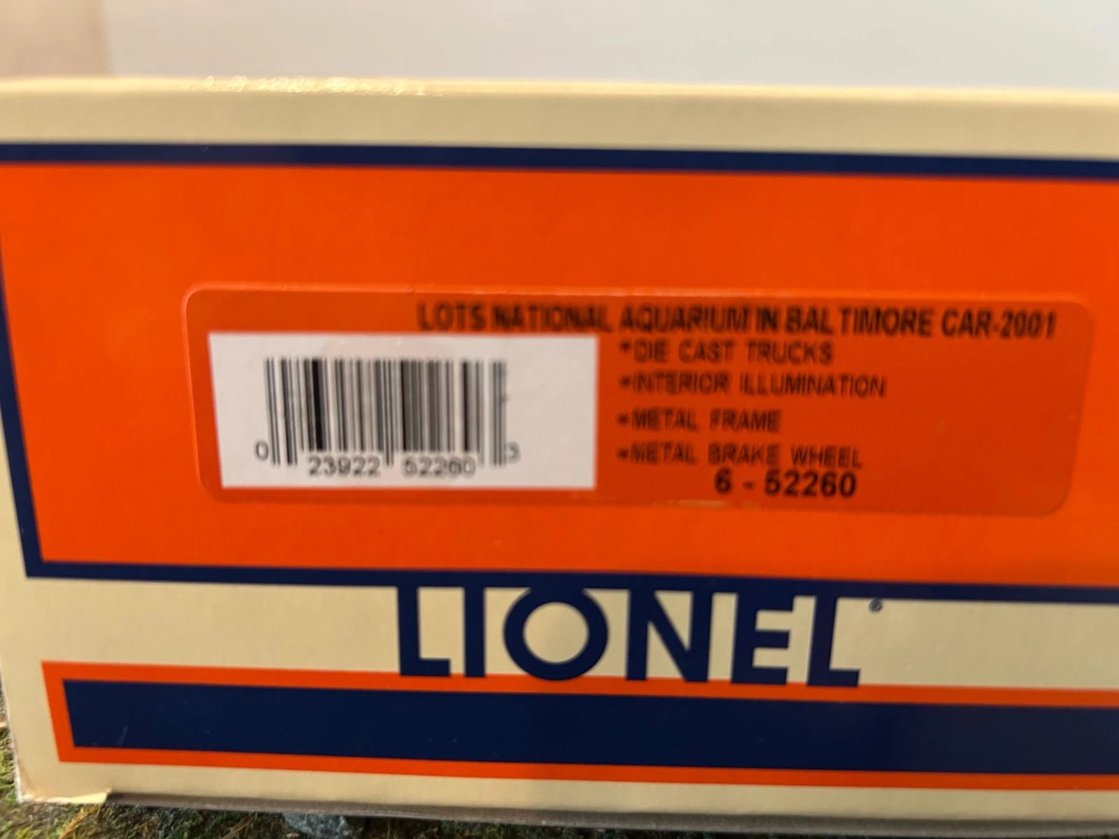 Lionel 6-52260 LOTS Baltimore National Aquarium Car NIB — photo 4