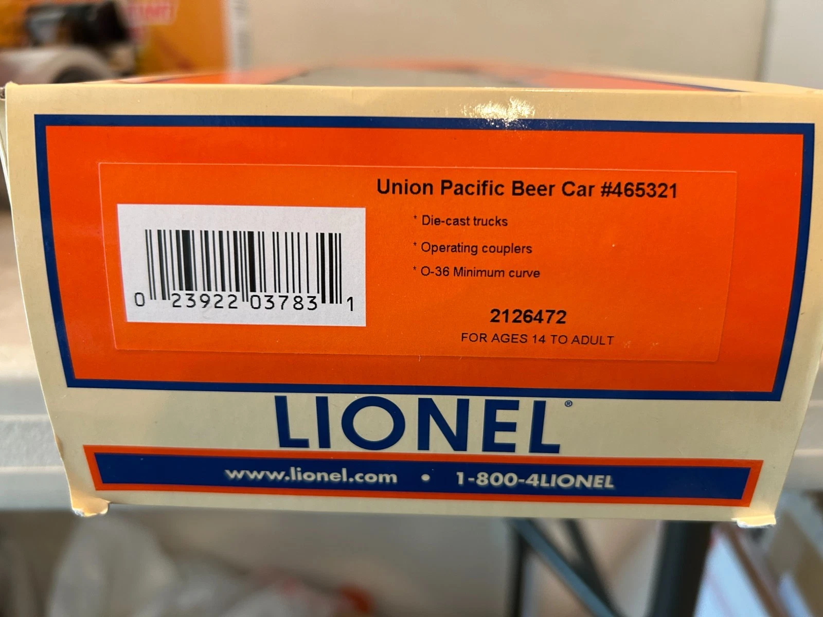 Lionel 2126472 Union Pacific Beer Reefer LN/Box — photo 4