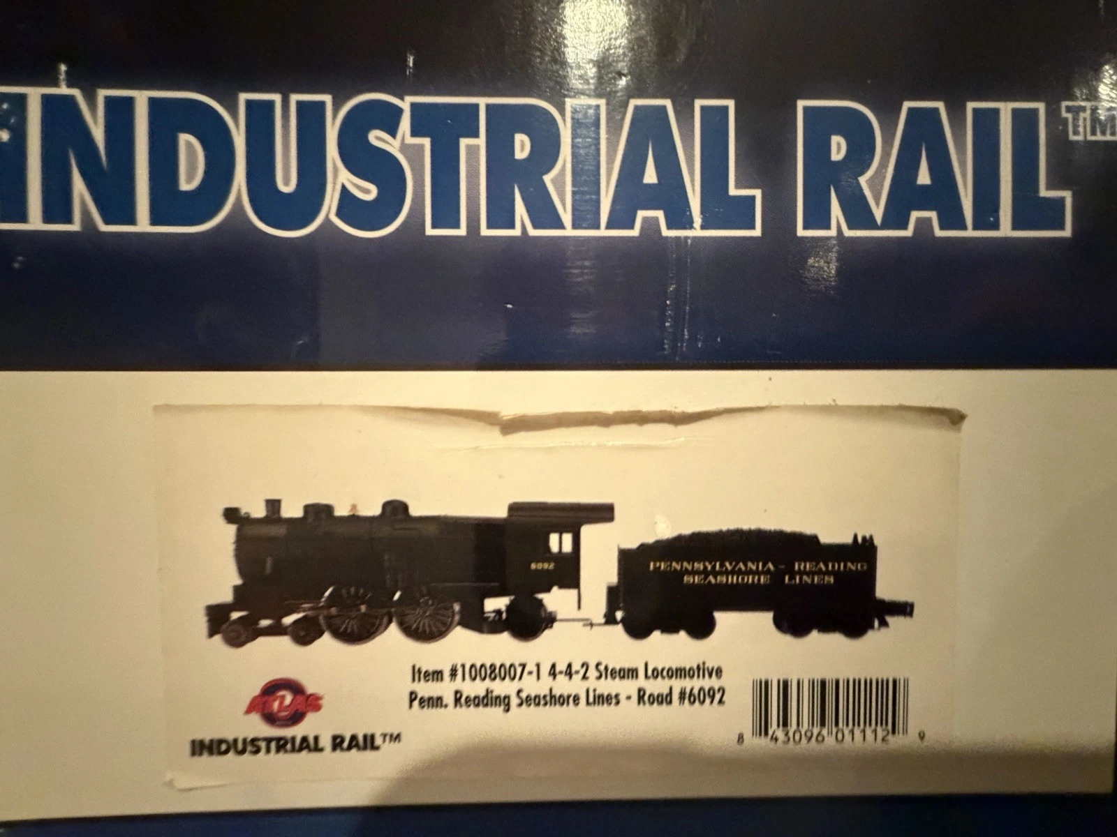 Atlas Industrial Rail 1008001 Pennsylvania-Reading 4-4-2 Atlantic NIB(See Desc) — photo 4