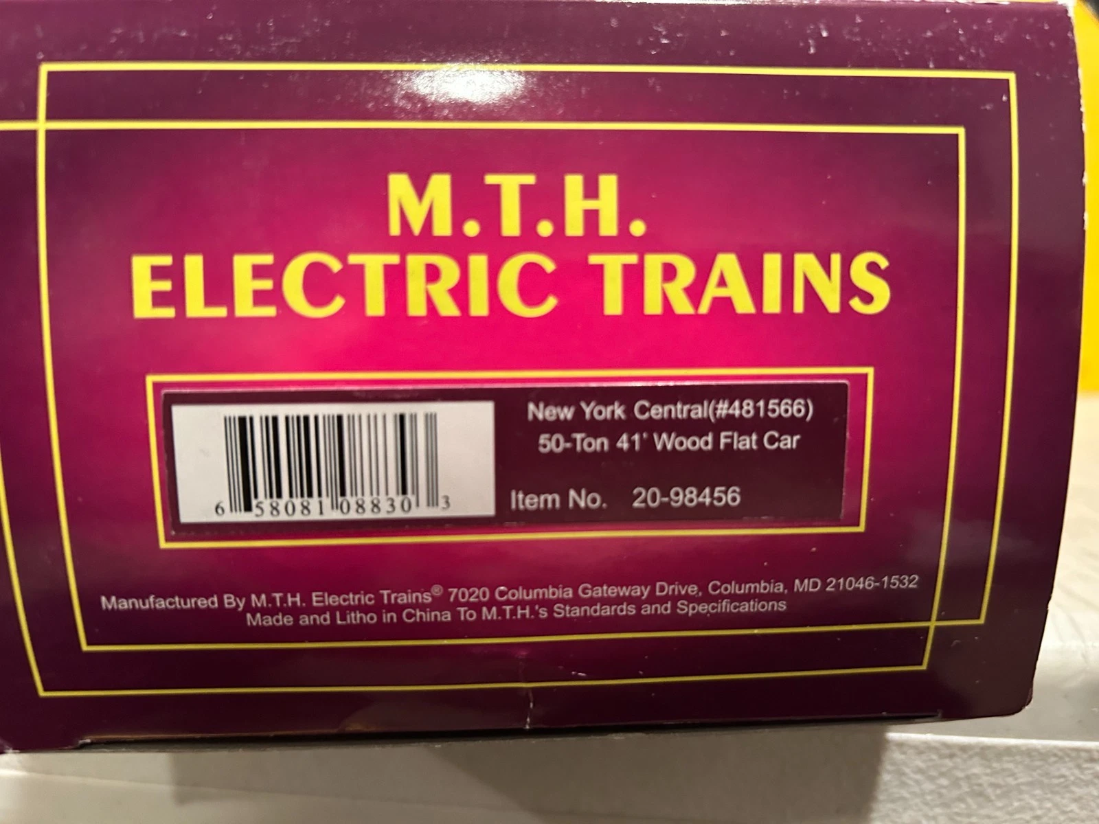 MTH 20-98456 New York Central Flatcar LN/Box — photo 5