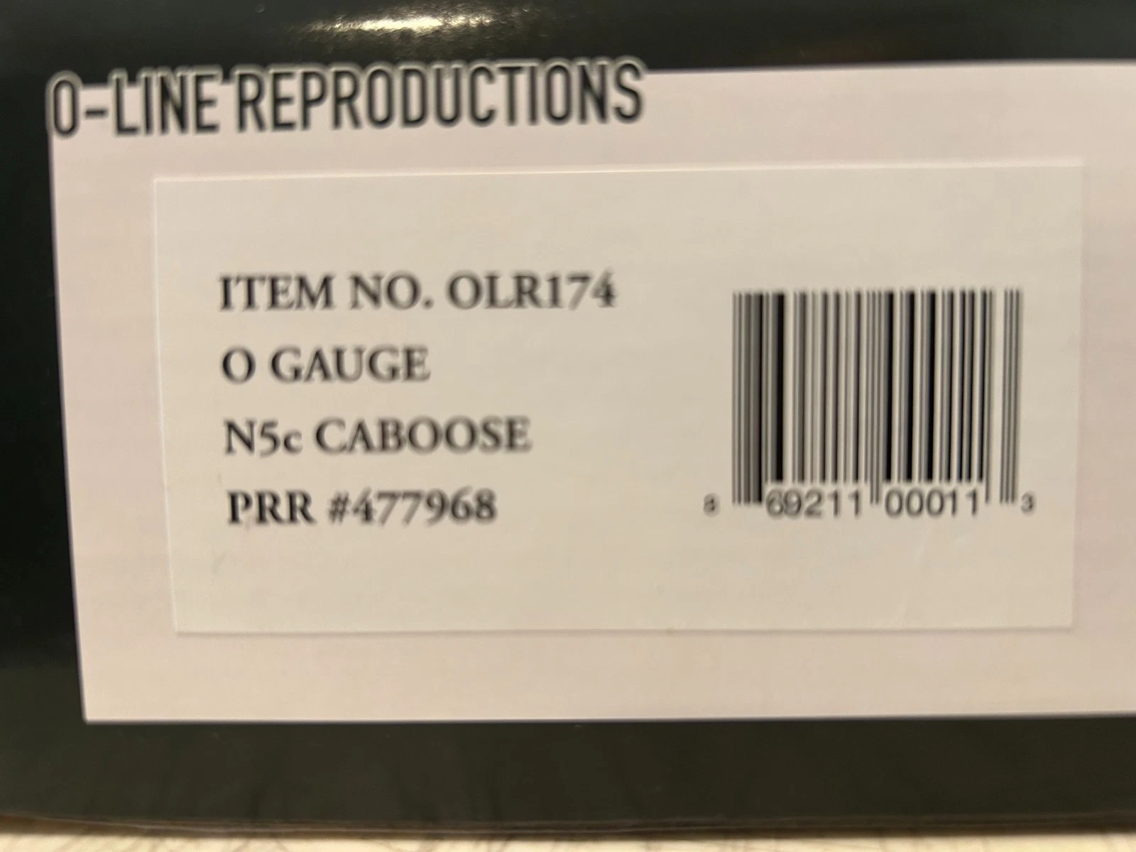 O-Line Reproductions American Railroads N5C #477968 NIB — photo 3