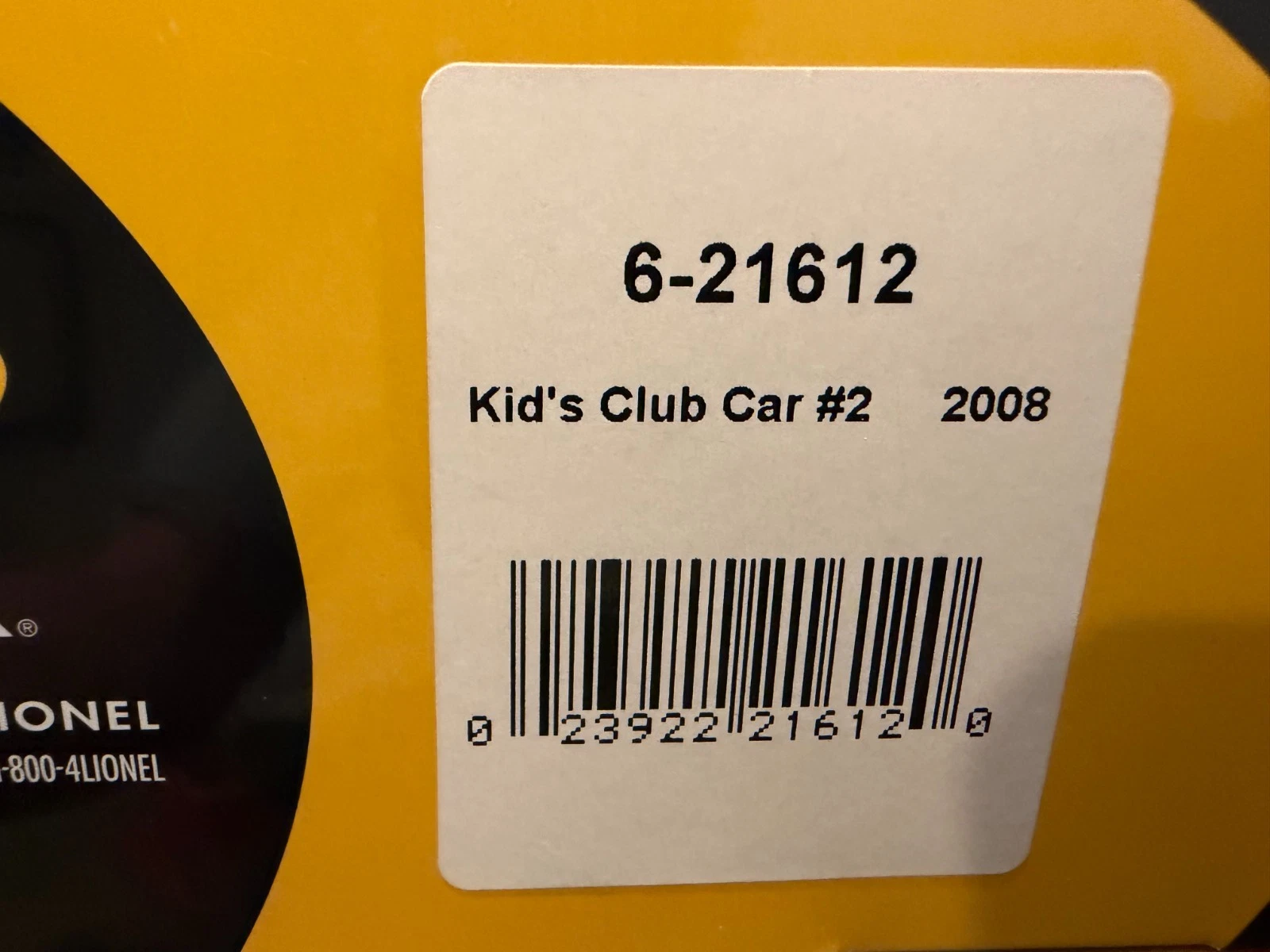 K Line 6-21612 TCA Kids Club Car NIB — photo 4