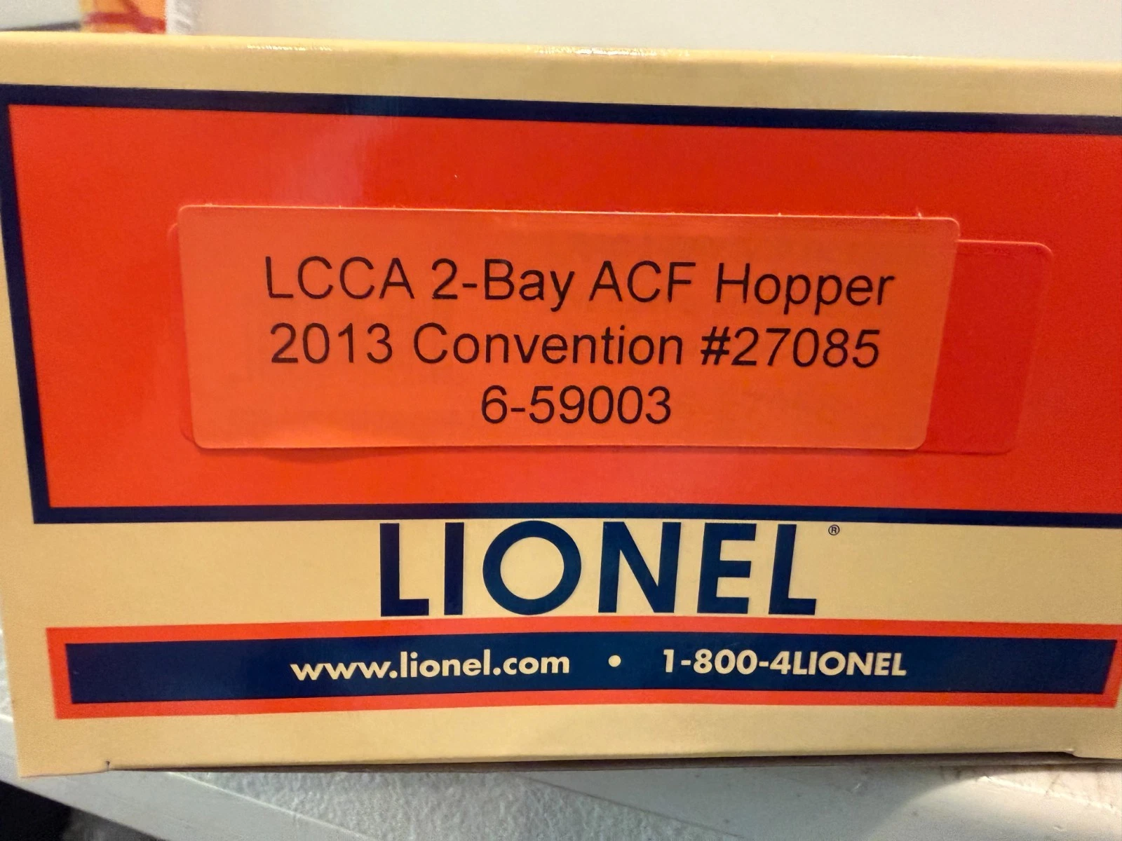 Lionel 6-59003 LCCA Chattanooga Banquet Hopper Car NIB — photo 3