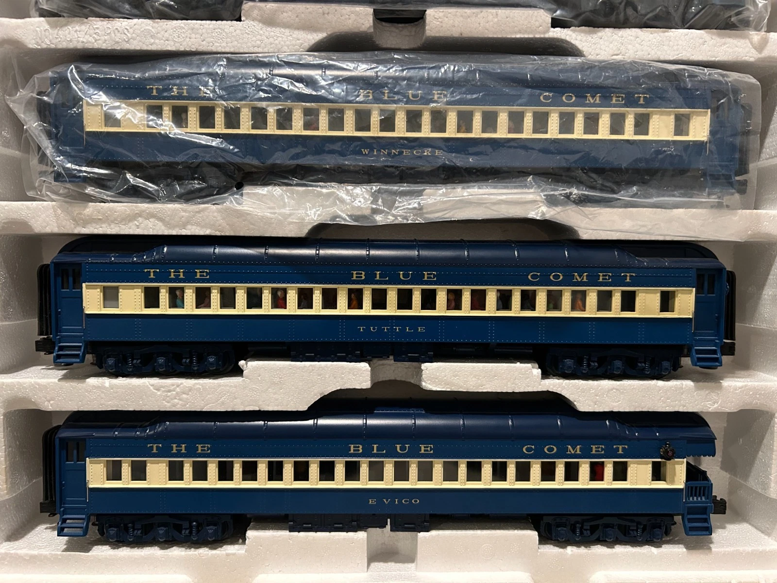 MTH 20-4021 Jersey Central "Blue Comet" 5 Pack LN in Wrong Box — photo 3