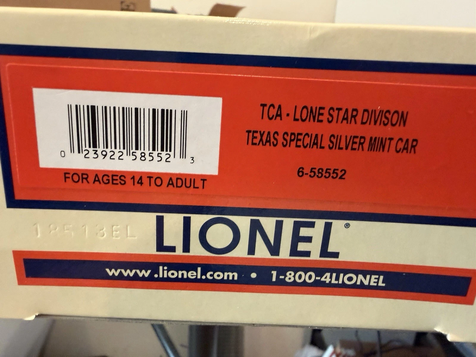 Lionel 6-58552 Texas Special LCCA Silver Bulllion Car NIB — photo 4