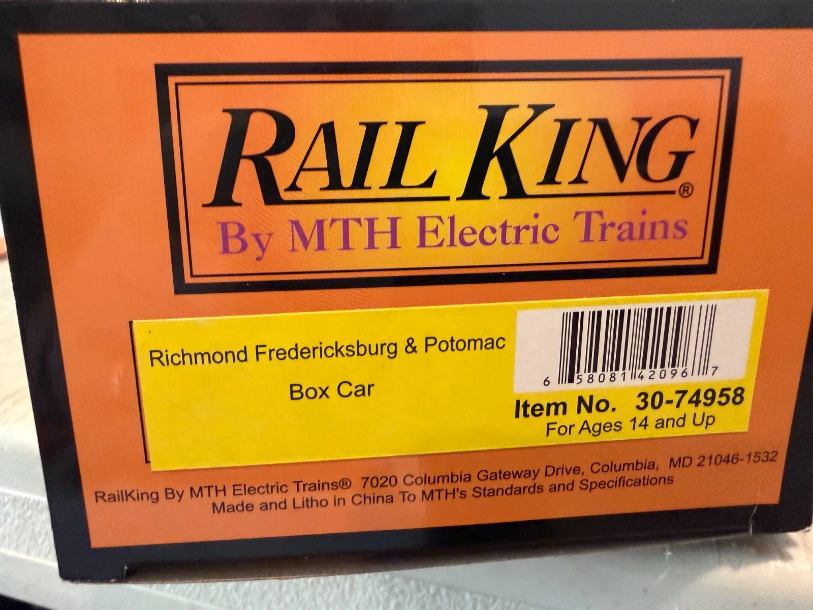 MTH 30-74958 RF&P Boxcar NIB — photo 4