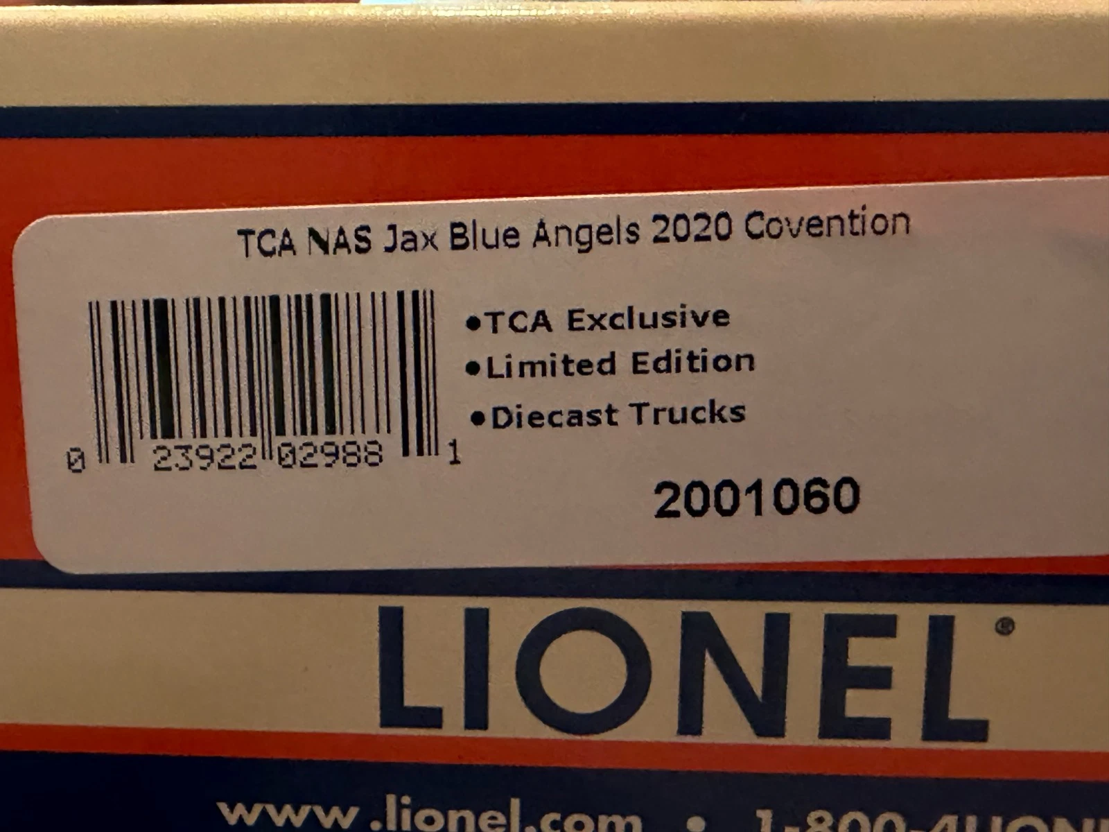 Lionel 2001060 TCA 2020 Jacksonville AFB Blue Angels NIB — photo 4