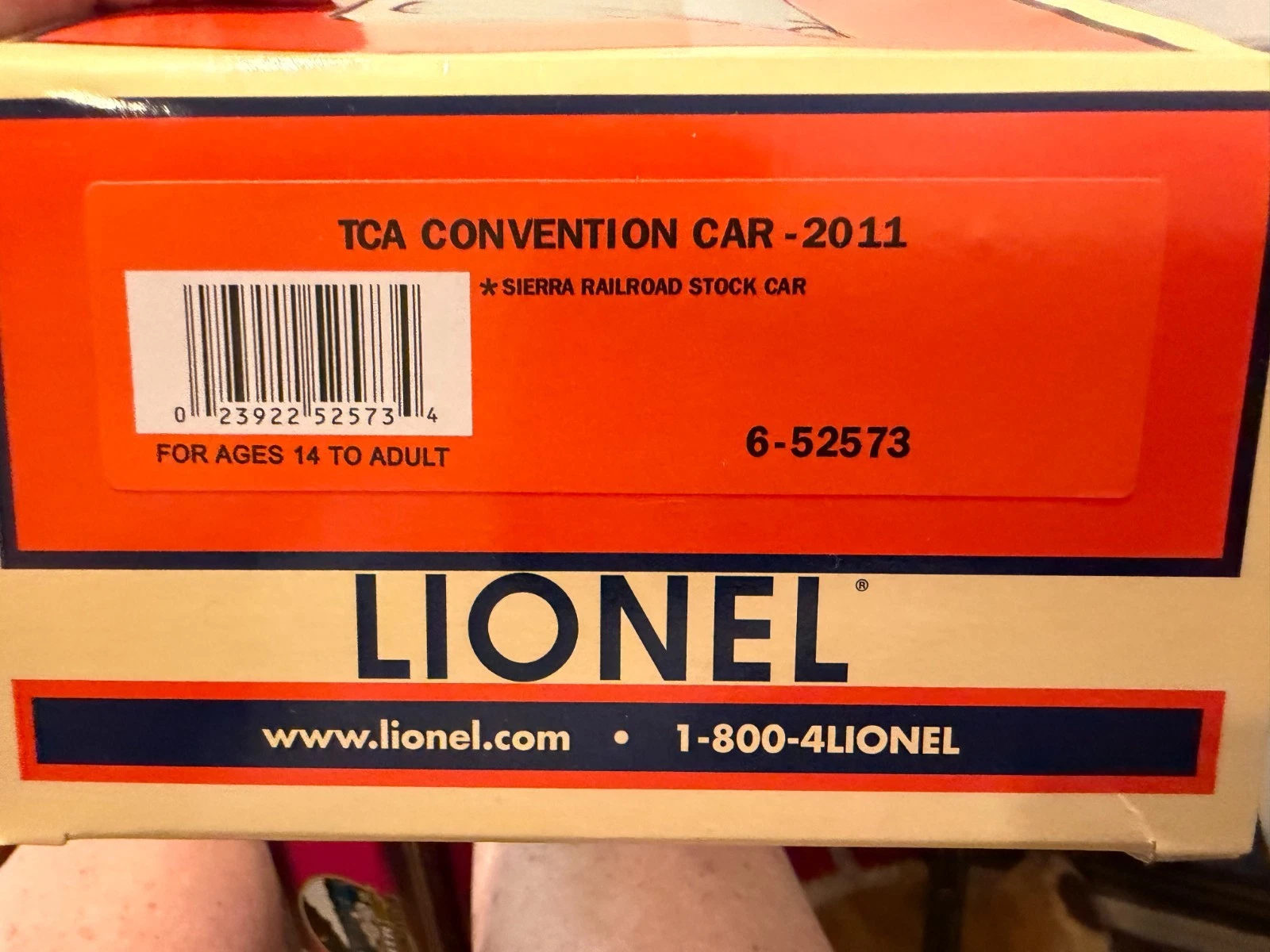 Lionel 6-52573 TCA 2011 Sierra Railroad Stockcar NIB — photo 4