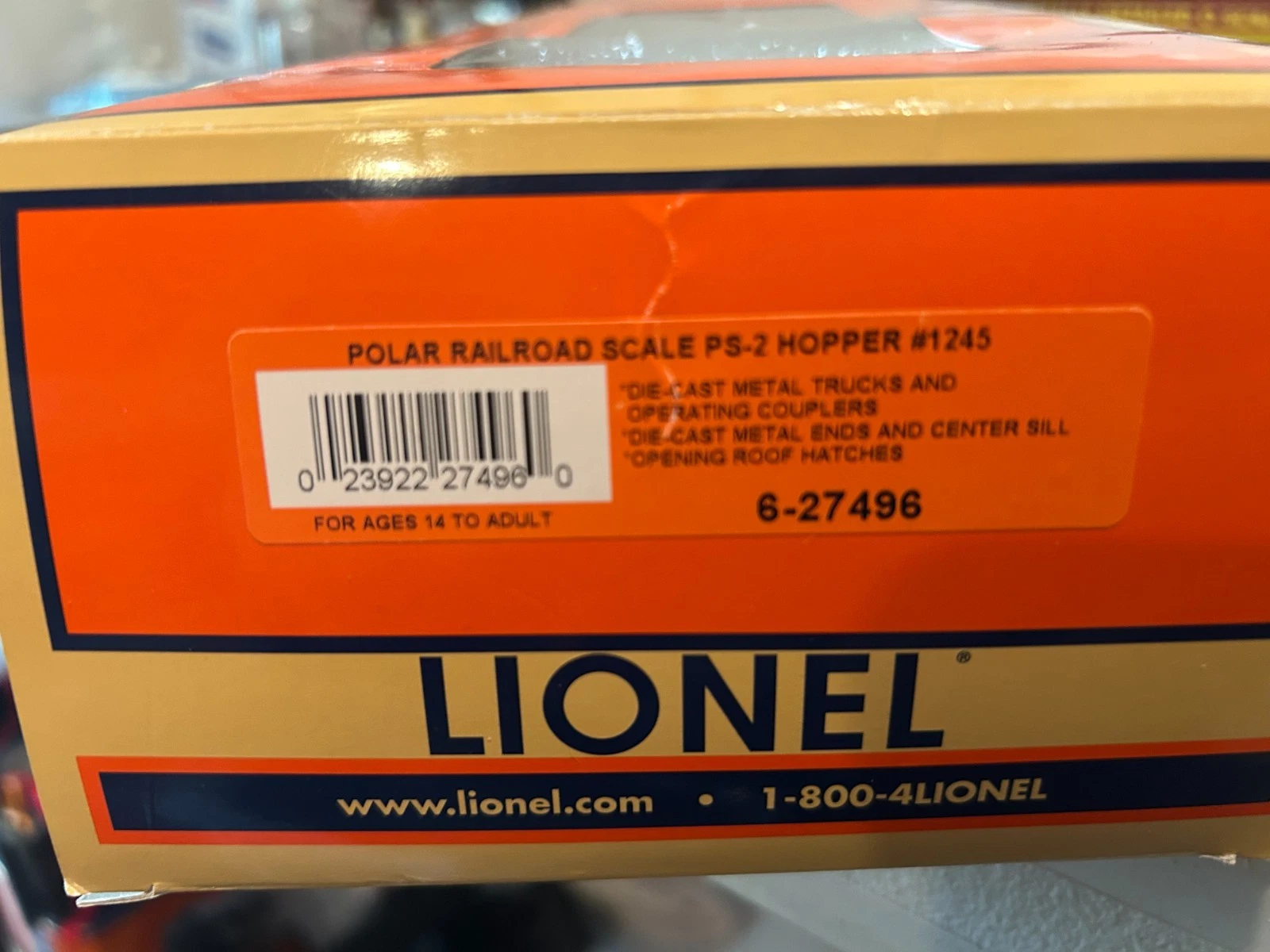 Lionel 6-27496 Polar Railroad PS-2 Hopper Car NIB — photo 4