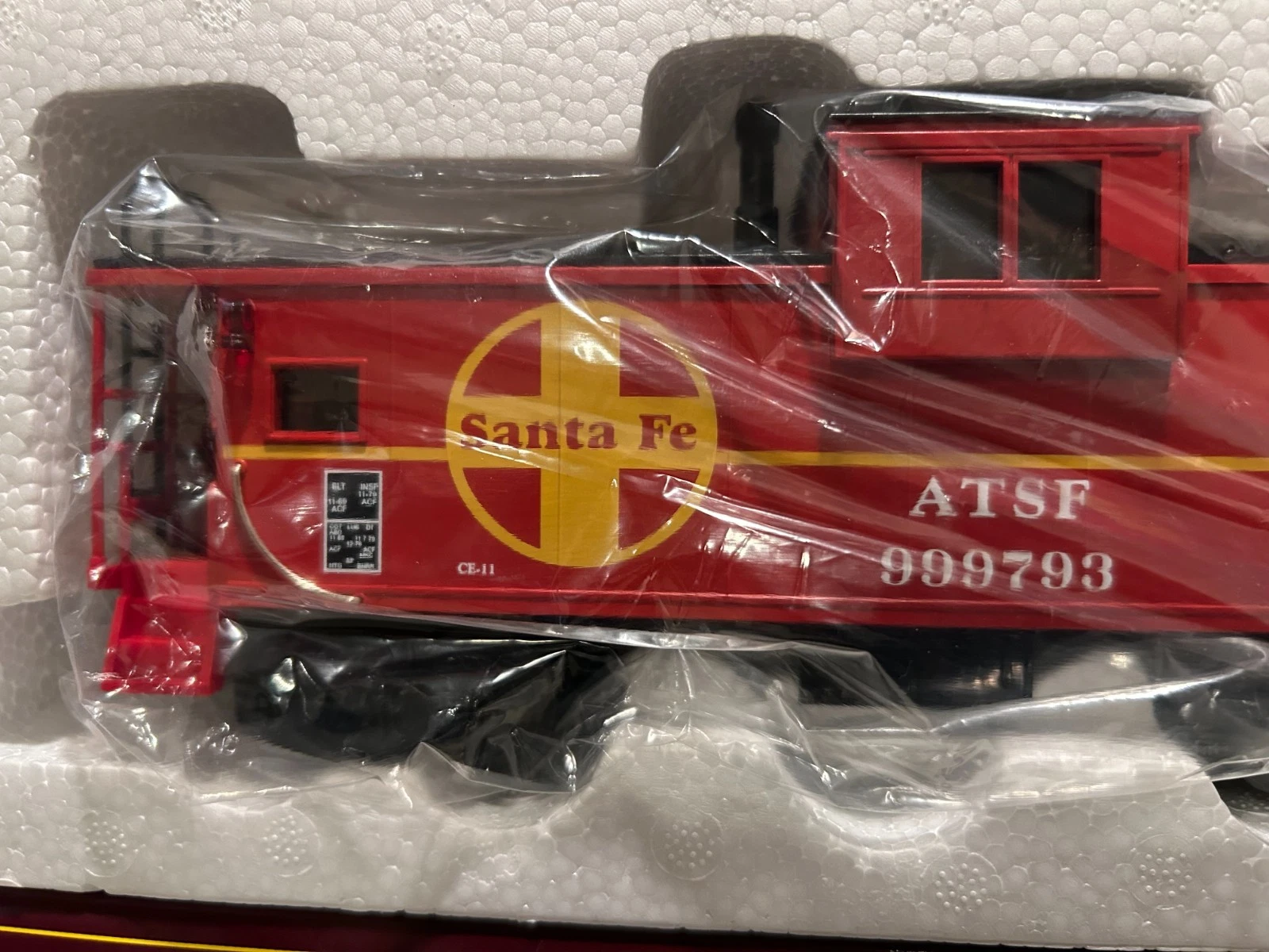 MTH 20-9105L Santa Fe Extended Vision Caboose NIB — photo 2