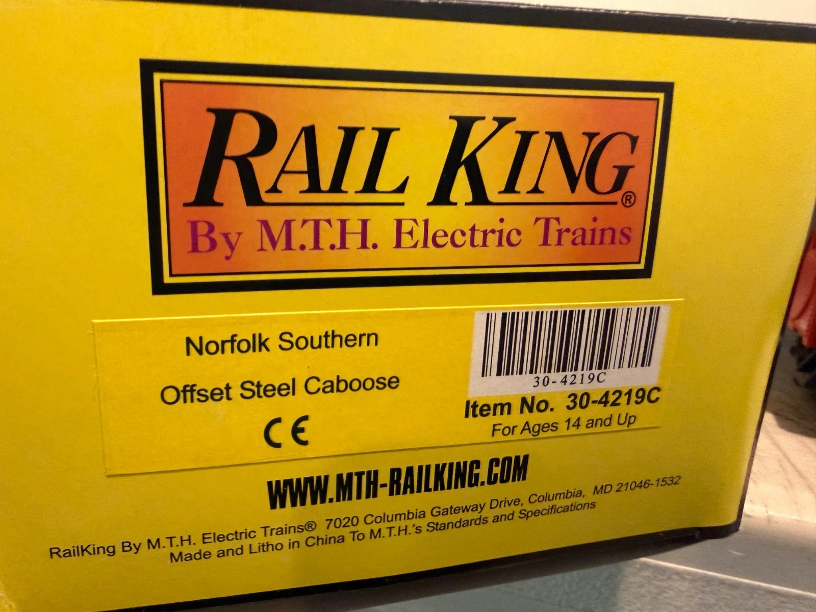 MTH 30-4219C Norfolk Southern Steel Caboose LN/Box — photo 4