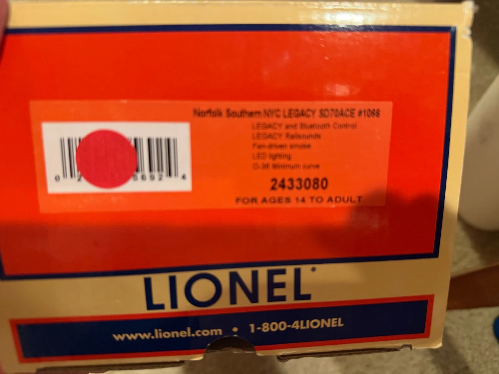 Lionel 2433080 Legacy SD70ACE New York Central Diesel Locomotive #1066 NIB — photo 5